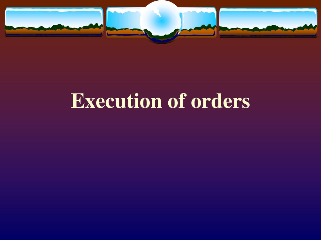 Execution of orders: Instant and Market Execution